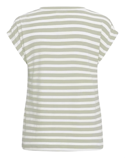 Fransa - FRCano T-shirt 1 - Desert Sage Stripe 